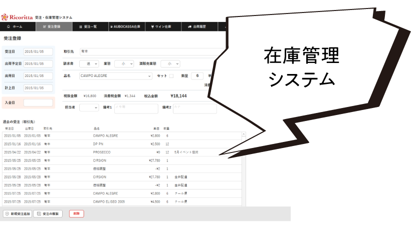 在庫管理システム